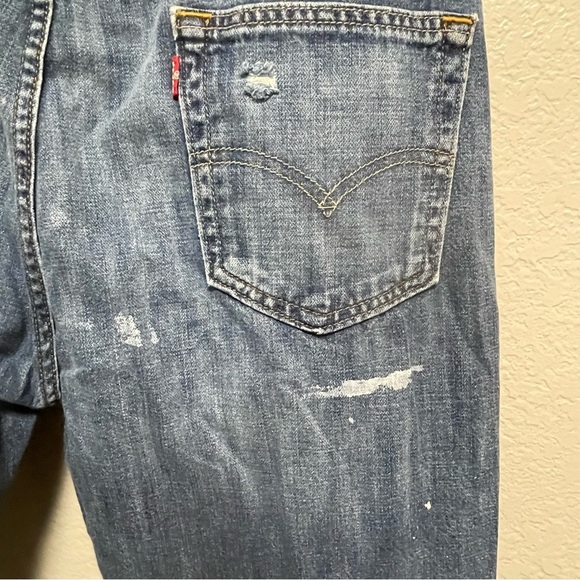 Levi’s Men’s 514 red tab medium wash W34L34 - Picture 9 of 13